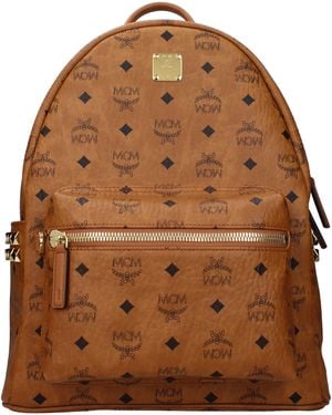 MCM Cognac Leather Wallets And Pouches - Brown