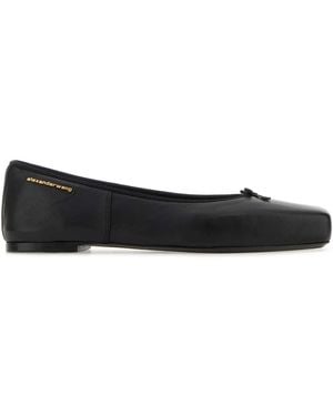 Alexander Wang Leather Billie Ballerinas - Black