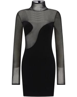 Nensi Dojaka Slim Fit Asymmetric Dress - Black