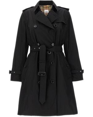 Burberry Trenchcoat "Kensington" - Schwarz