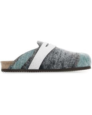 VITELLI Fabric Slippers - White