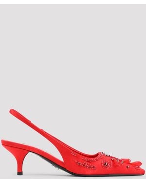 Prada Court Shoes - Red