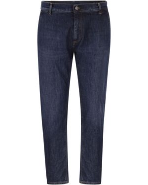 Dondup Jeff Stretch Denim Wortelpasvorm - Blauw