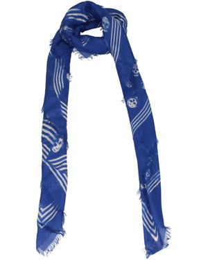 McQueen Foulard Man Modal Blue/white - Blauw