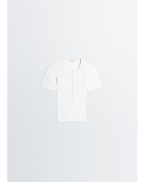 Lemaire Henley ajustado - Blanco