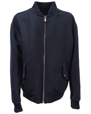 Eleventy Hoogste Ritssluiting Bomberjack - Blauw