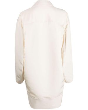 KHAITE Vestido camisero Kal - Blanco