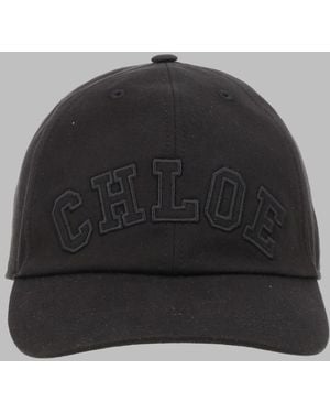Chloé Baseball Cap Cotton Hat - Black