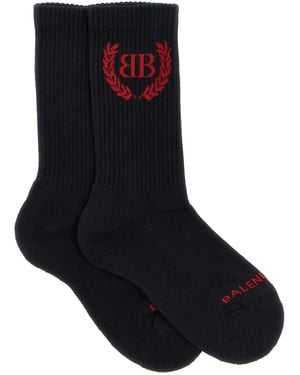 Balenciaga Calcetines 'Laurel Classic' - Negro