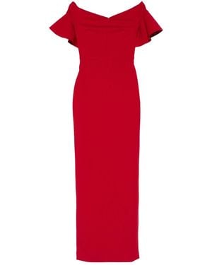 Solace London Cielo Maxi Dress - Red
