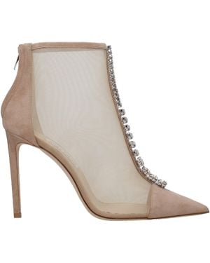 Jimmy Choo Stivaletti Bing Donna Tessuto/Rosa Carne - Grey