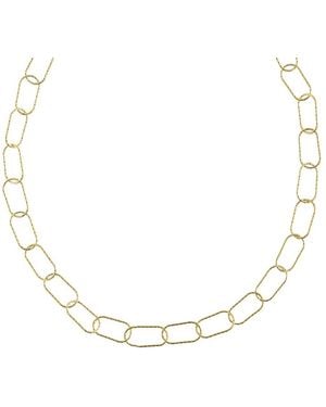 Hermina Athens Oval Statement Chain - Metallic