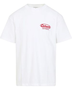 Carhartt T-Shirt Met Logo - Wit