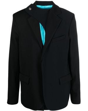BOTTER Wol Met Enkele Borsten Blazer - Blauw