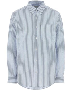Calvin Klein Embroidered Stretch Oxford Shirt - Blue