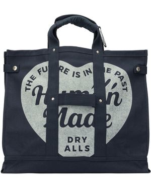 Human Made Von Menschen hergestellte Reisetasche mit Logo - Blau