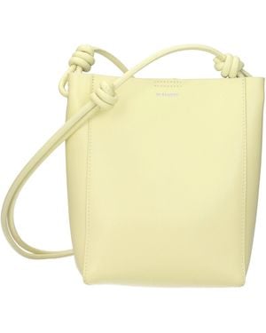 Jil Sander Mujers Bolso Bandolera Piel Amarillo/Limón