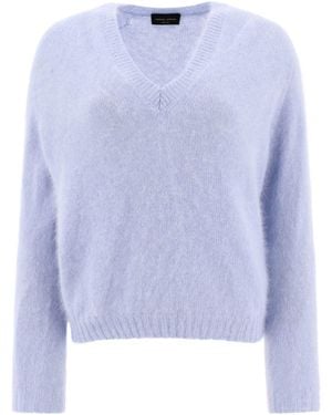 Roberto Collina Angora Pullover - Blau