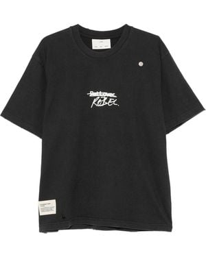 Song For The Mute Sftm X Birkenstock 'The Rebel' Distressed T Shirt - Black