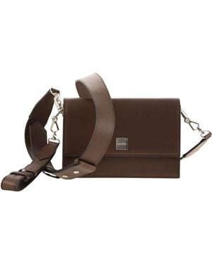 Max Mara Biancaroughs Small Leather Crossbody Bag - Brown
