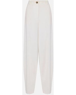Elisabetta Franchi Wide Trousers - White