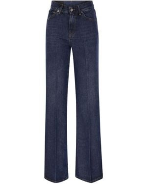 Dondup Amber Wide Leg Jeans - Blue