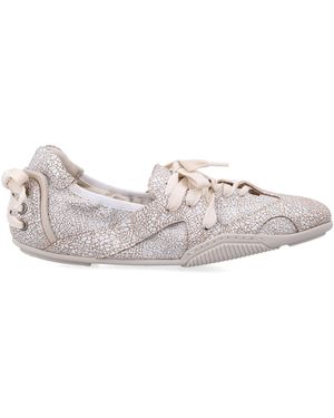 Acne Studios Flache Schuhe Beige - Weiß