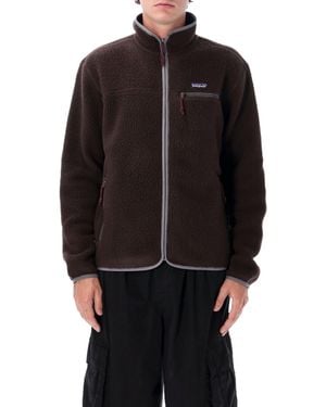 Patagonia Retro Pile Double-Sided Recycled Fleece Full-Zip Jacket - Black