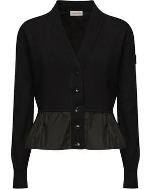 Moncler Cashmere Silk Cardigan - Black