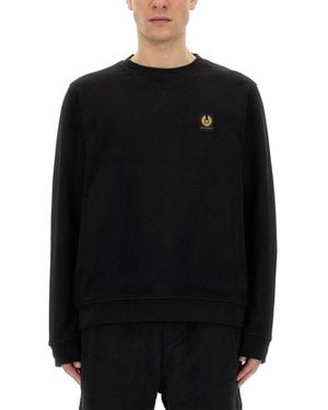 Belstaff Sweatshirt With Logo Patch - Black
