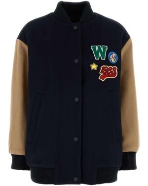 Weekend Wool Adorni Bomber Jacket - Blue