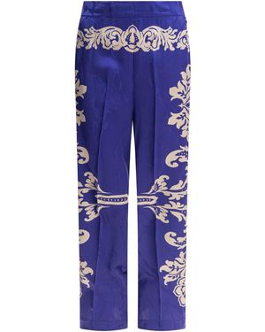 Etro Trousers Blu-Donna
