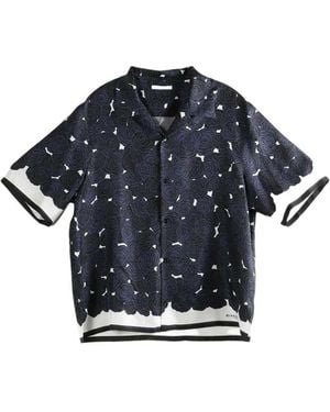 Givenchy Hemd Mit Blumen-Print - Blau