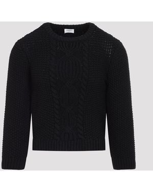 Saint Laurent Wollpullover - Schwarz