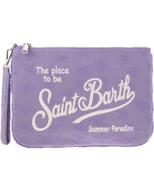 Mc2 Saint Barth Bolsa de embrague Parisienne con bucle de muñeca - Morado