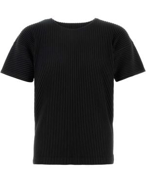 Homme Plissé Issey Miyake Polyester T Shirt - Black