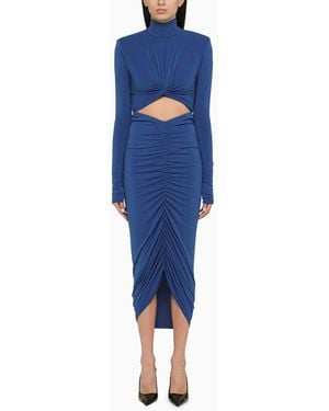 ANDAMANE Kim Electric Midi Dress - Blue