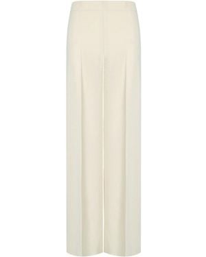 Twinset Madreperla Wide Leg Trousers - White