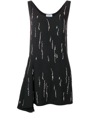 Prada Sablè Satin Dress - Black