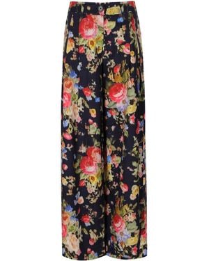 Essentiel Antwerp Jazzy Wide Leg Trousers - Blue