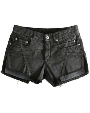 Rick Owens Denim Shorts - Negro