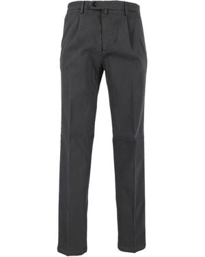 BRIGLIA Tailored Straight-Leg Pants - Black