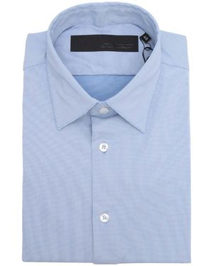 Rrd Oxford-Jacquardhemd - Blau