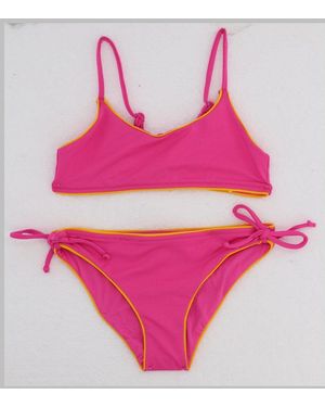 MC2 Saint Barth Kids Printed Two-Piece Bikini Swimsuit - Pink