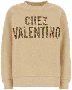 Valentino Garavani Jersey Felpa - Natural