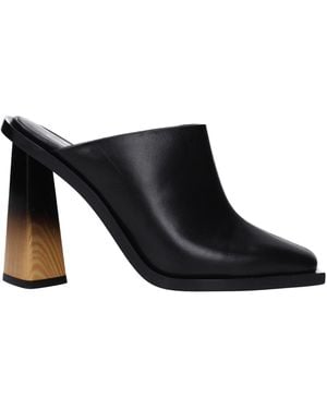 Givenchy Black Leather Sandal