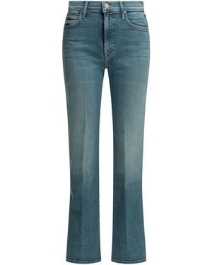 Mother "The Kick It" Jeans mit geradem Bein - Blau
