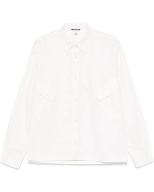 C.P. Company Hemd Aus Gabardine - Weiß