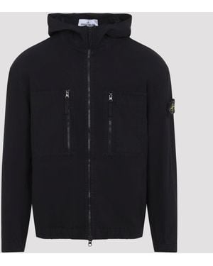 Stone Island Katoenen Jack - Zwart