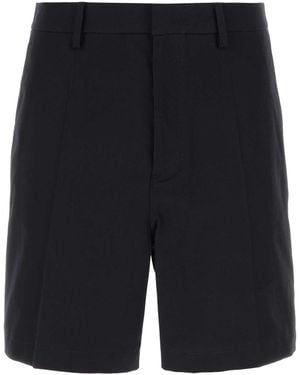 Valentino Garavani Midnight Stretch Cotton Bermuda Shorts - Black